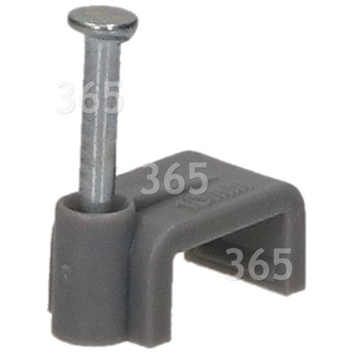 Pack Of 20 2.5mm Twin & Earth Cable Clips - Grey Wellco