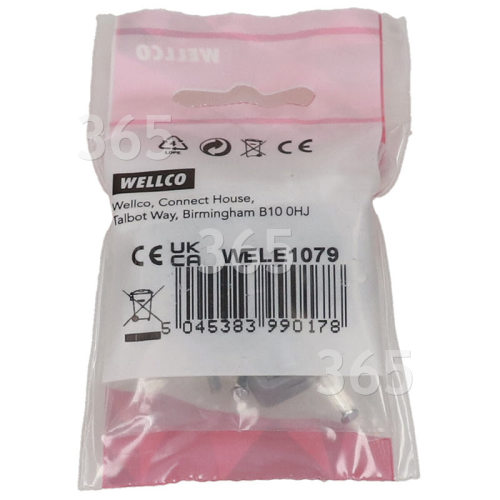 Wellco 2,5mm Doppel- & Erdungskabel-Nagelschellen - Grau (20er Packung)