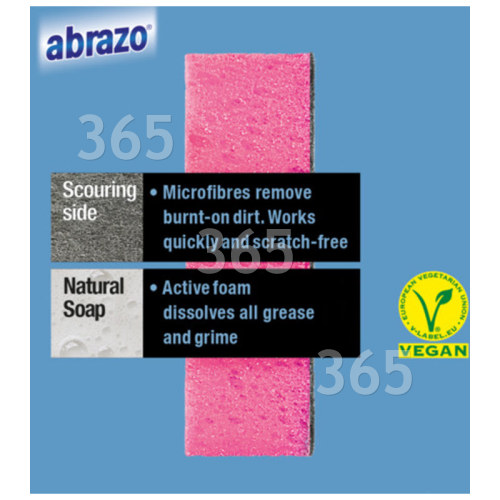 Biodegradable Oven Cleaner Sponges - Pack Of 2 Abrazo