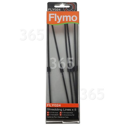 Linea Di Triturazione Dell'aspirapolvere Da Giardino - FLY024 - Confezione Da 5 Flymo