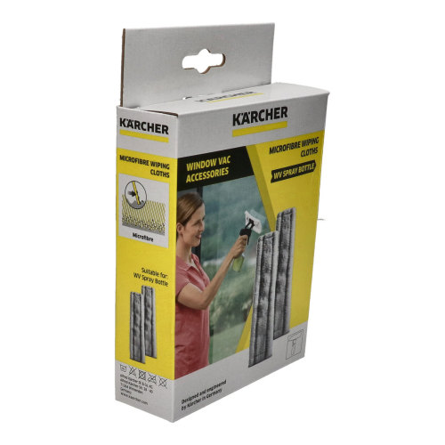 Chiffons De Nettoyage En Microfibres Pour Nettoyeur De Vitres (Lot De 2) Karcher