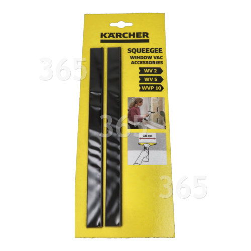 Karcher WV50 Fenstersauger-Abziehlippen (280mm) Breit (2er Packung)