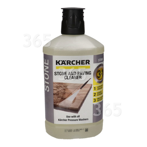 Nettoyant Détergent Pierre Et Façades Plug'n'clean - 1 Litre - Pour Nettoyeur Haute Pression - Karcher