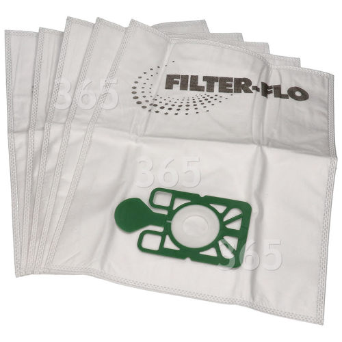 Filter-Flo HET200-A2 NVM-1CH Filter-Flo Synthetische Staubsaugerbeutel (5er Packung)