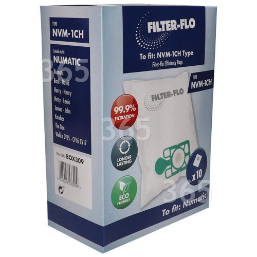 Filter-Flo NVM-1CH Filter-Flo Synthetic Dust Bags (Box Of 10)