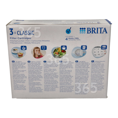 Brita Classic Water Filter Cartridge (Pack Of 3)