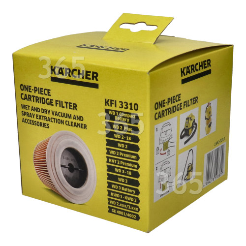 Kärcher Vacuum Cleaner Wet & Dry Cartridge Filter