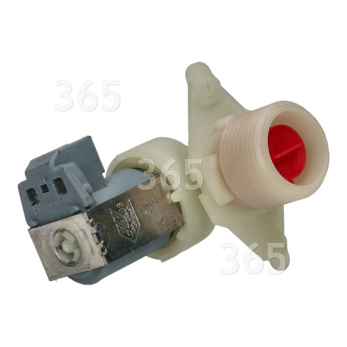 Whirlpool Hot Water Single Inlet Solenoid Valve : 90deg. With Protected (push) Connector Tag Pins