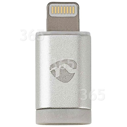 Adaptador De Carga Y Sincronización Micro-B Lightning Macho A USB 2.0 De 8 Pines iPad Nedis