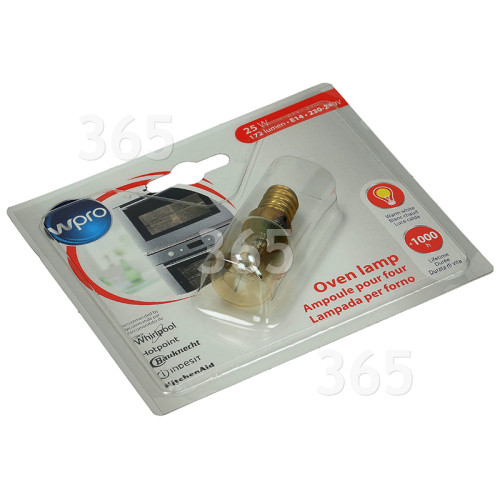 Wpro 25W T25 SES (E14) 300º Pygmy Oven Lamp