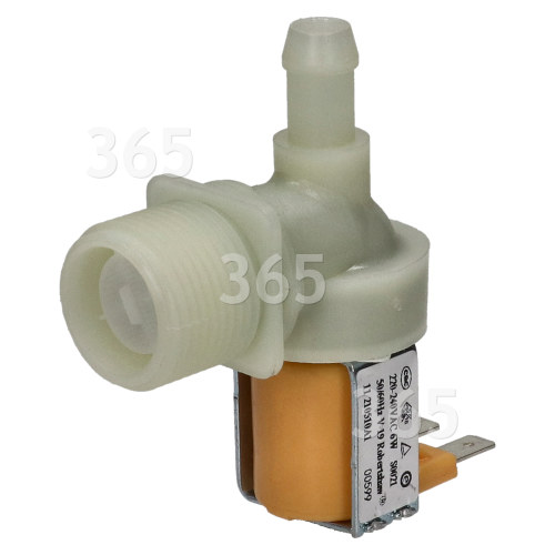 Gorenje Cold Water Single Solenoid Inlet Valve : 90Deg. 12 Bore Outlet