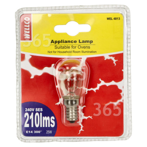 Wellco Universal 25W Oven Lamp SES/E14 240V