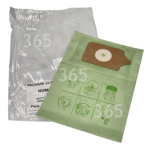 Sacs À Poussière En Papier Compatibles Pour Aspirateur NVM-1CH (Lot De 10) Numatic