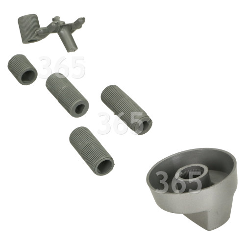Bouton De Commande Universel Multifonctions Pour Cuisinière - Argenté