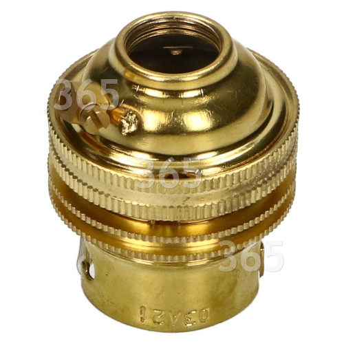 Wellco Brass BC 1/2" Screw Entry Lampholder