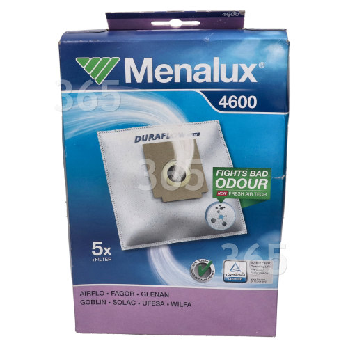 Sac À Poussière Synthétique Et Filtre Moteur Pour Aspirateur (paquet De 5) Electrolux Group