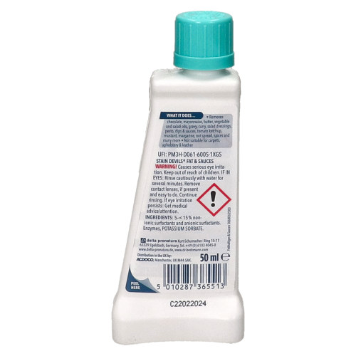 D&eacute;tachant Pour Graisses Et Huiles De Cuisson (50 Ml) Dr.Beckmann