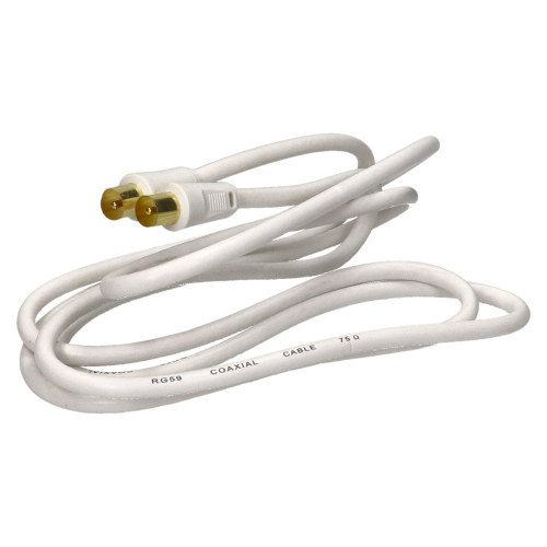 Wellco Koaxial-Goldstecker An Stecker Kabel - 2m