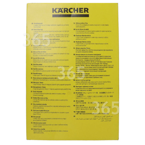 Sacs À Poussière Pour Aspirateurs (non-tissé) - Paquet De 4 Karcher