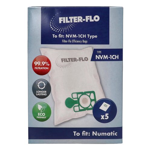 Sac &Agrave; Poussi&egrave;re Pour Aspirateur - Synth&eacute;tique NVM-1CH Filter-flo (paquet De 5) Filter-Flo