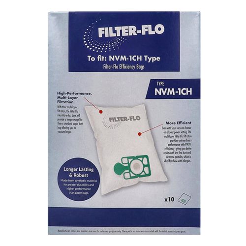 Sacchetti Della Polvere Dell'aspirapolvere - Sintetici NVM-1CH Filter-Flo (confezione Da 10)