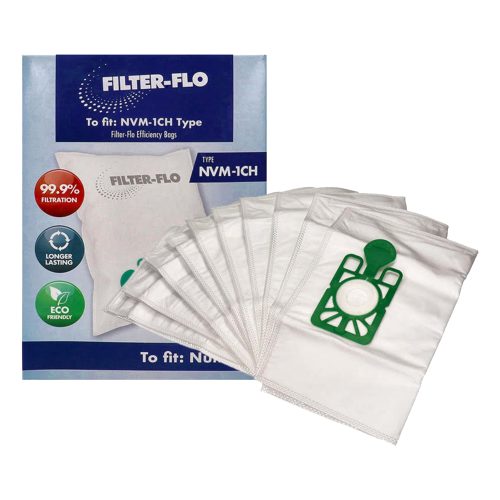 Sacchetti Della Polvere Dell'aspirapolvere - Sintetici NVM-1CH Filter-Flo (confezione Da 10)