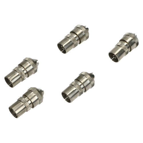 Koaxial Metall Reihenbuchse (5er Packung)