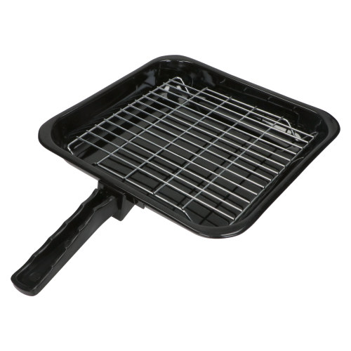 Universal Grillpfanne 285x275mm Mit Griff & Gitterrost