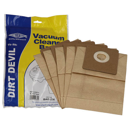 Sacs Aspirateur E67 (Paquet De 5) - BAG236 - Alaska