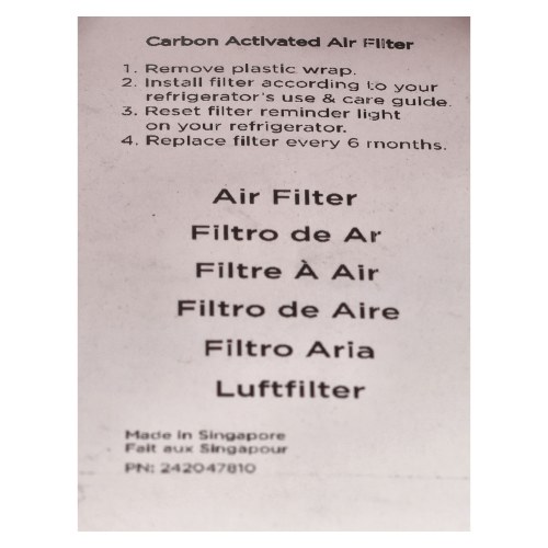 Filtro De Aire Del Frigor&iacute;fico (filtro De Carb&oacute;n) Arthur Martin