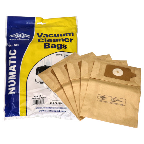 Sacchetto Per La Polvere Dell'aspirapolvere - Compatibile NVM-1CH (confezione Da 5) - BAG50