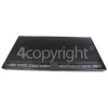 Rangemaster 91780 PROFESSIONAL PLUS 110 IND. BLACK Hob Top Assembly