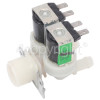 Daewoo DWD-1410DS Cold Water Double Solenoid Inlet Valve : 180Deg. With 12 Bore Outlets