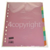 Staples Advantage A4 10 Part Subject Dividers