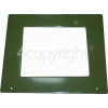 Rangemaster 5407 110 DF green Oven Outer Door Glass