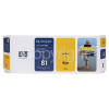 Hewlett Packard Genuine No.81 Dye Yellow Ink Cartridge (C4933A)