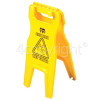 Numatic Wet Floor Sign With Tray-Fix Hooks, Yellow