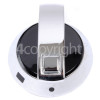Rangemaster 7142 Tecnik 110 Ceramic Black Warmer Plate Knob - Chrome