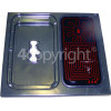 Rangemaster 8471 110 Auto NG Cranberry/Brass Warming Plate Top