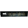 Rangemaster 7603 Double Oven black/brass Facia Panel
