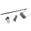 Rangemaster 5670 90 DF NG Black Rear Roller/foot & Jacking Kit