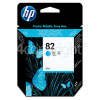 Hewlett Packard Genuine No.82 Cyan Ink Cartridge (C4911A)