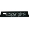 Rangemaster 7606 Double Oven cream/chrome Facia Panel Black