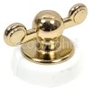 Hotpoint Control Knob - White / Gold