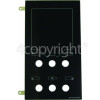 Rangemaster 8208 hotplate NG black/gloss Facia Glass