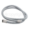 Diplomat ADP8252 1.86Mtr. Drain Hose Straight 19mm To Slight Angle End 29mm Internal Dia's.