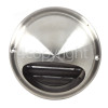 100mm Bull-Nose Vent With Louvers - Stainless Steel