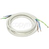 Rangemaster 6304 CH90 Electric black/brass badge Mains Cable
