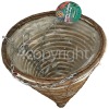 Kingfisher 12" Rope Cone Hanging Basket