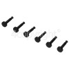 Flavel Timer Button (Pack Of 6) - Black